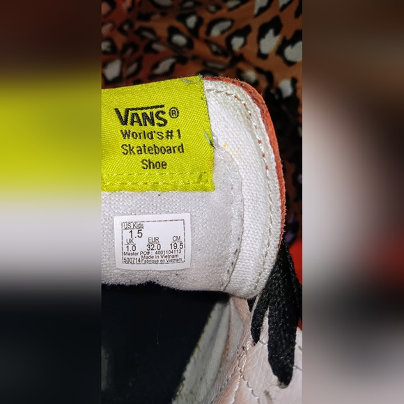 Vans world's #1 skateboard shoes high top retro sk8-kids vintage - Picture 2 of 9